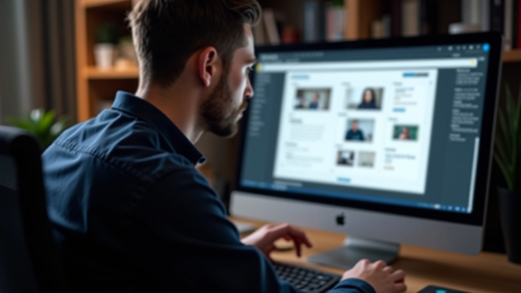 Designer werkt aan responsive website layout op computer scherm met responsive design inspectiepaneel open