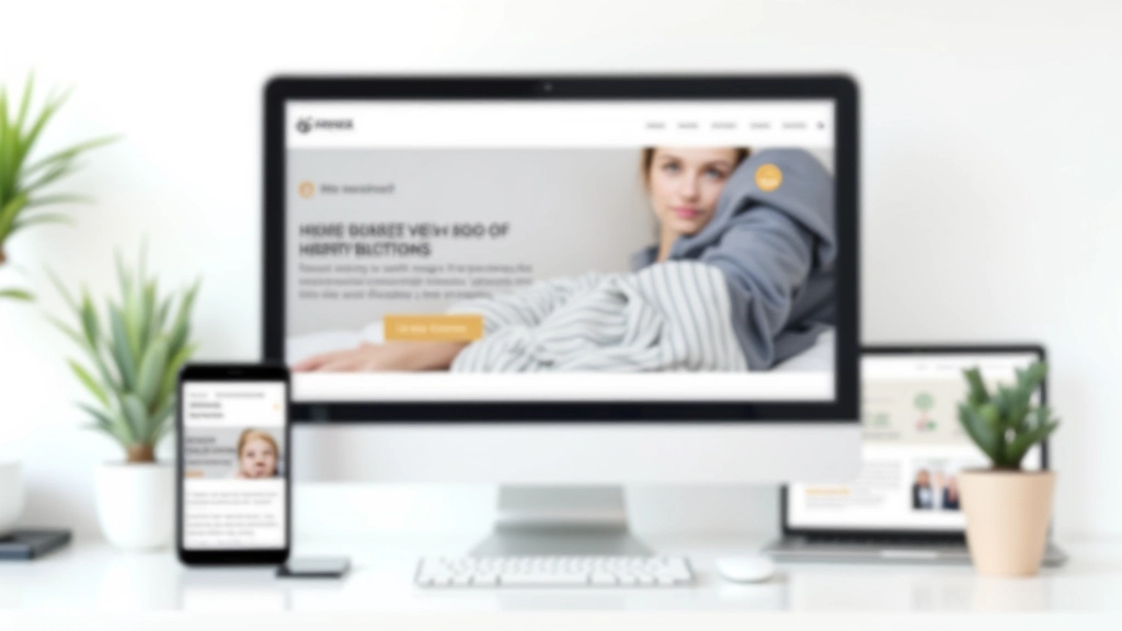 Responsive website design zichtbaar op verschillende apparaten - desktop, tablet en mobiel